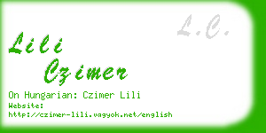 lili czimer business card